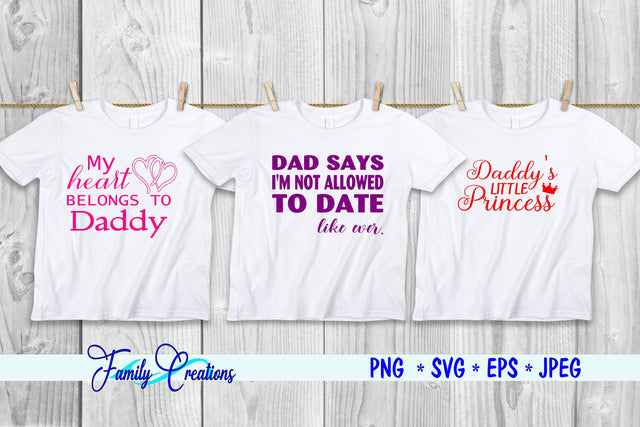 Daddy's Girl Bundle SVG Family Creations 