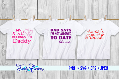 Daddy's Girl Bundle SVG Family Creations 