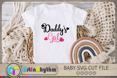 Daddy's Girl Svg, Baby Girl Svg, Baby Svg, Baby Quotes Svg SVG Artinrhythm shop 