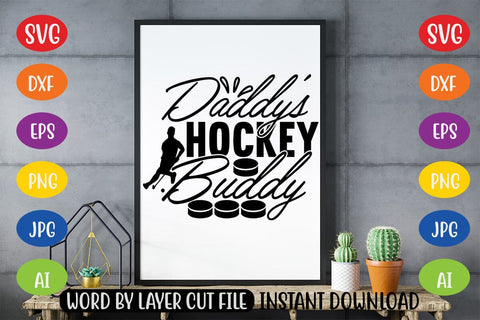 Daddy's Hockey Buddy SVG MStudio 