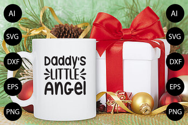 Daddy's Little Angel SVG CraftlabSvg29 