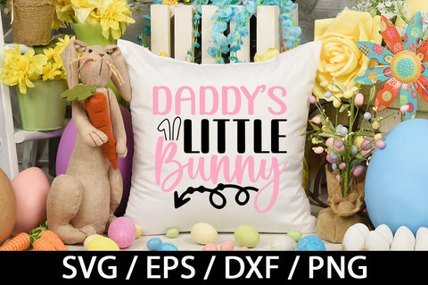 Daddy's little bunny svg SVG akazaddesign 