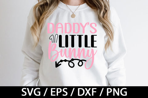 Daddy's little bunny svg SVG akazaddesign 