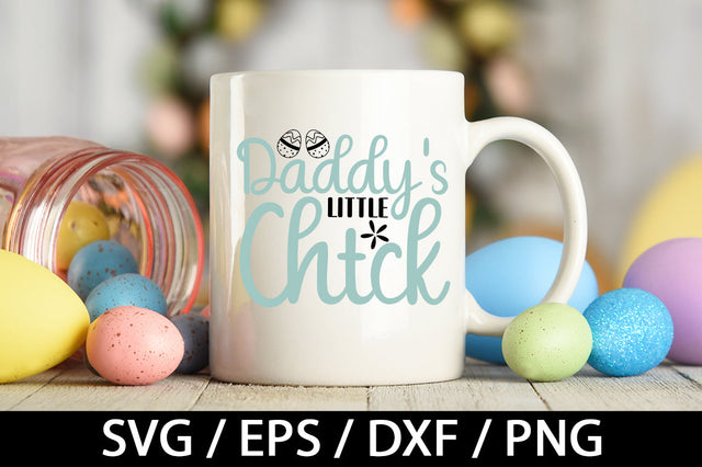 Daddy's little chick svg SVG akazaddesign 
