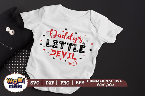 Daddy's little devil svg, horror svg, Halloween cutting file, 31st october svg, Halloween svg, Halloween cricut files, halloween, SVG, DXF SVG Wowsvgstudio 