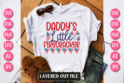 Daddy's Little Firecracker SVG Cut File SVG Newmockups 