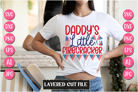 Daddy's Little Firecracker SVG Cut File SVG Newmockups 