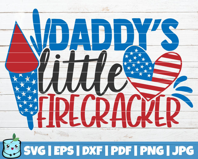 Daddy's Little Firecracker SVG MintyMarshmallows 