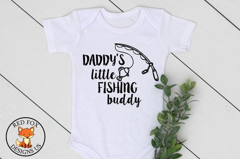 Daddy's Little Fishing Buddy, svg png dxf, father's day file SVG RedFoxDesignsUS 