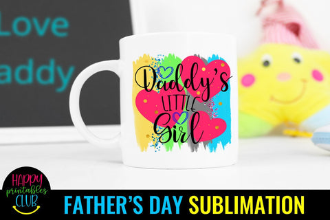 Daddy's Little Girl Father's Day Sublimation- Sublimation Sublimation Happy Printables Club 
