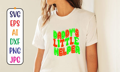 Daddy's Little Helper Retro SVG SVG Syaman 