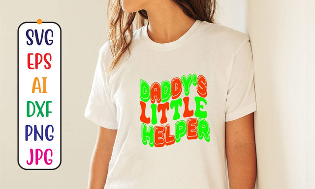 Daddy's Little Helper Retro SVG SVG Syaman 