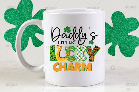 Daddy's little lucky charm Sublimation PNG Sublimation Regulrcrative 