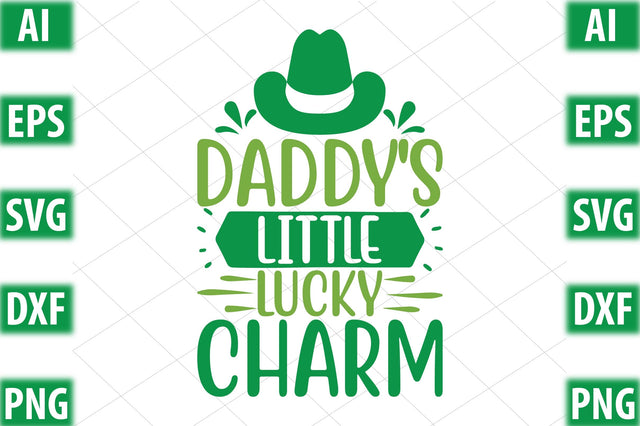 daddy's little lucky charm SVG SVGista 