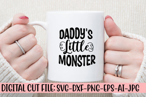 Daddy's Little Monster SVG Cut File SVG Syaman 