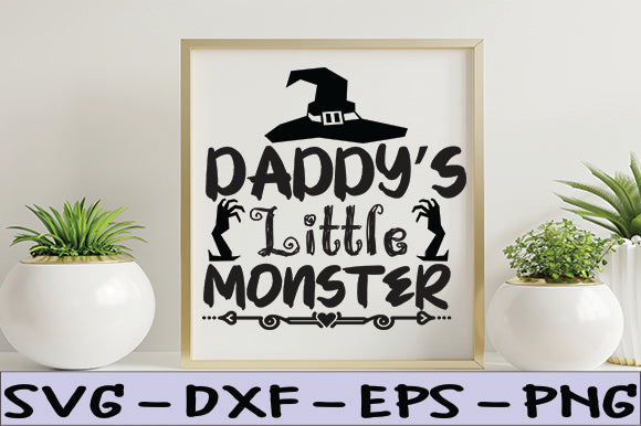 Daddy's Little Monster SVG thesvgfactory 