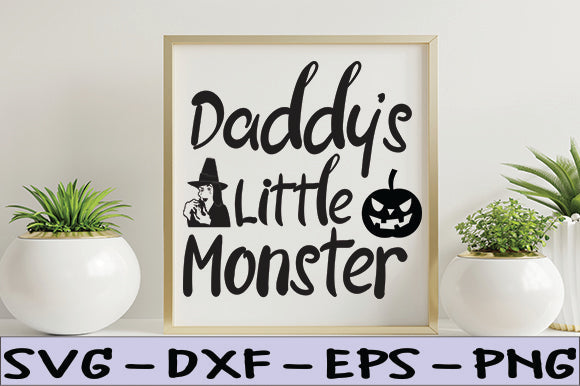 Daddy's Little Monster SVG thesvgfactory 