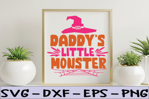Daddy's Little Monster SVG thesvgfactory 