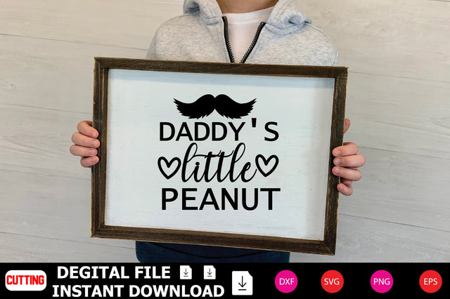 Daddy's Little Peanut SVG Shahin alam 