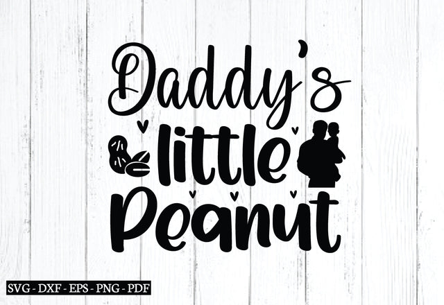 daddy's little peanut svg SVG designstore 