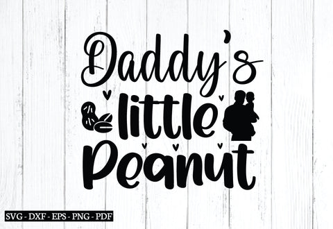 daddy's little peanut svg SVG designstore 