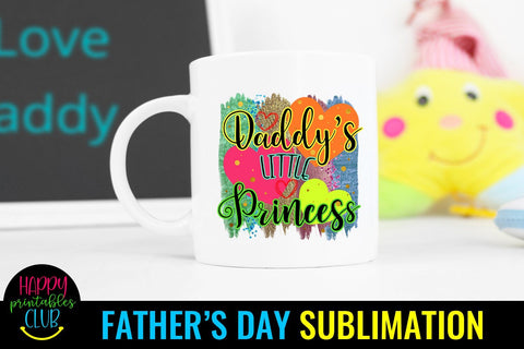Daddy's Little Princess Father's Day Sublimation- Sublimation Sublimation Happy Printables Club 
