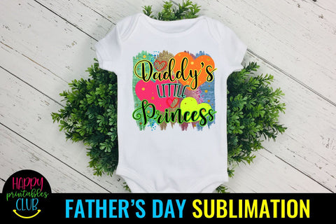 Daddy's Little Princess Father's Day Sublimation- Sublimation Sublimation Happy Printables Club 