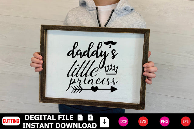 Daddy's Little Princess SVG Shahin alam 