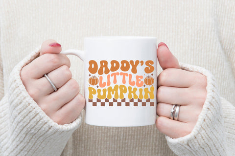 Daddy's Little Pumpkin | Retro Fall SVG SVG CraftLabSVG 