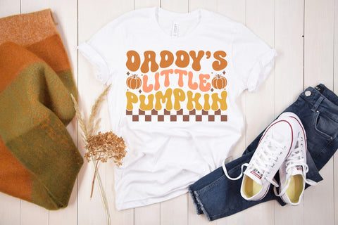 Daddy's Little Pumpkin | Retro Fall SVG SVG CraftLabSVG 