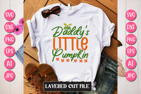 Daddy's Little Pumpkin SVG Cut File SVG Newmockups 