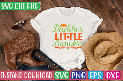 Daddy's Little Pumpkin SVG Cut File SVG Studio Innate 