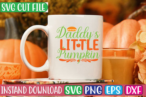 Daddy's Little Pumpkin SVG Cut File SVG Studio Innate 