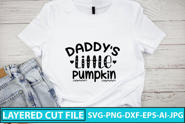 Daddy's Little Pumpkin SVG Cut File SVG Syaman 