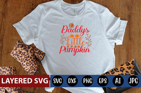Daddys Little Pumpkin SVG cute file SVG Blessedprint 
