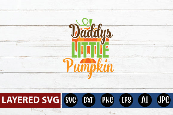 daddys little pumpkin svg cute file SVG Blessedprint 