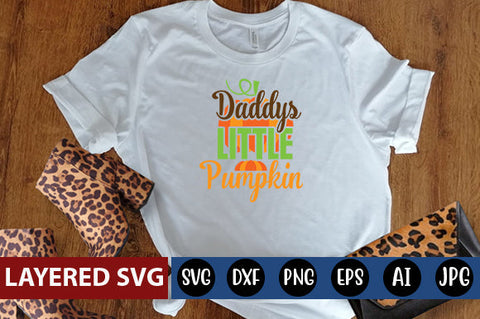 daddys little pumpkin svg cute file SVG Blessedprint 