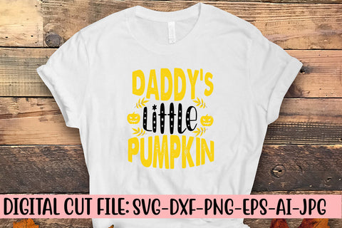Daddy's Little Pumpkin SVG Design SVG Syaman 