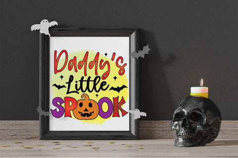 Daddy's Little Spook - Halloween PNG Sublimation Sublimation CraftLabSVG 