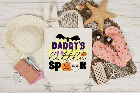 Daddy's little spook Sublimation PNG, Sublimation Halloween Design Sublimation Regulrcrative 