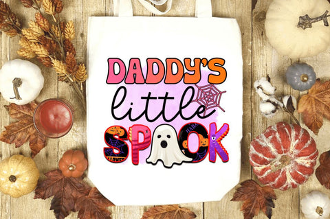 Daddy's little spook Sublimation PNG, Sublimation Halloween Design Sublimation Regulrcrative 