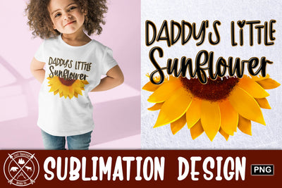 Daddy's Little Sunflower sublimation graphic Sublimation Last Frontier Design Co. 