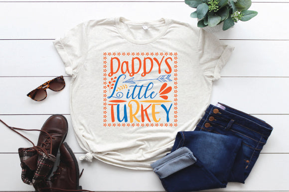 Daddy's Little Turkey SVG thesvgfactory 
