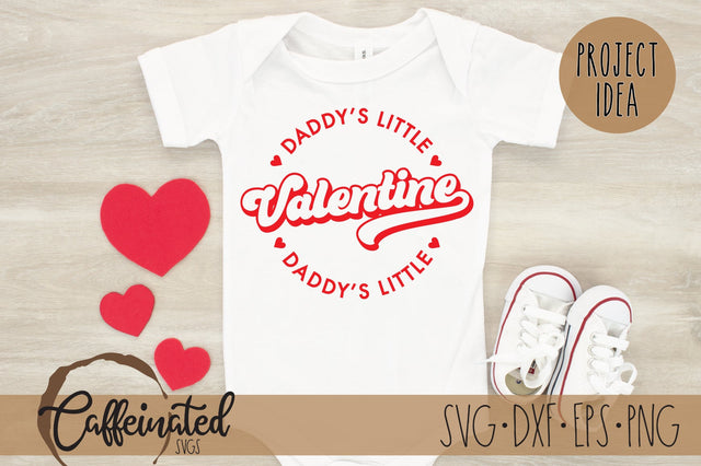 Daddy's Little Valentine SVG SVG Caffeinated SVGs 