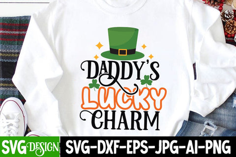 Daddy's Lucky Charm SVG Cut File SVG BlackCatsMedia 