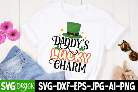 Daddy's Lucky Charm SVG Cut File SVG BlackCatsMedia 