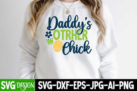 Daddy's Other Chick SVG Cut File, Happy easter Day SVG Cut File, Happy Easter SVG Cut File, Happy Easter SVG Quotes, Easter Egg Farmfresh SVG cut File SVG BlackCatsMedia 