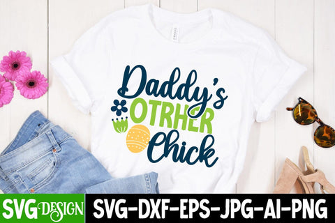 Daddy's Other Chick SVG Cut File, Happy easter Day SVG Cut File, Happy Easter SVG Cut File, Happy Easter SVG Quotes, Easter Egg Farmfresh SVG cut File SVG BlackCatsMedia 