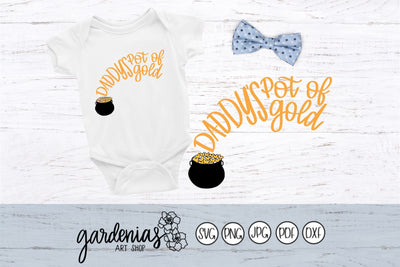 Daddy's Pot of Gold SVG Gardenias Art Shop 