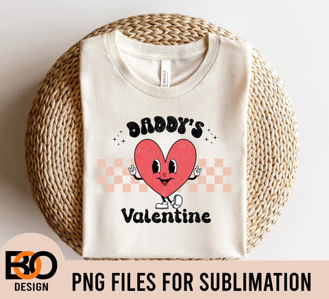 Daddy’s Valentine PNG-Happy Valentines png,Valentines sublimation,Valentine png,mini png, kids valentine png,Retro Valentine png,Trendy Sublimation BOO-design 